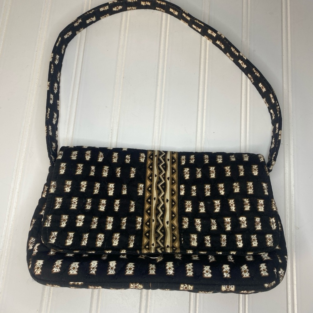 Vintage Vera Bradley shoulder bag retired zebra print EUC